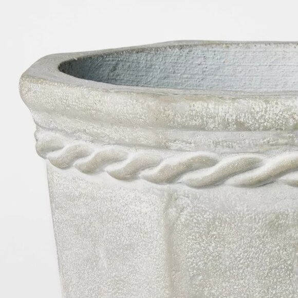 10" Large Octagon Concrete Planter Gray - Threshold Studio McGee - Target 2025 - Picture 4 of 6